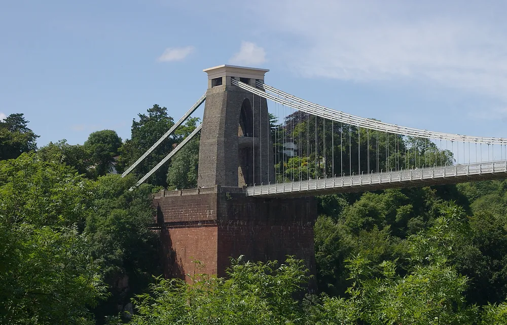 Clifton Suspension Bridge spanning the Avon Gorge in Bristol